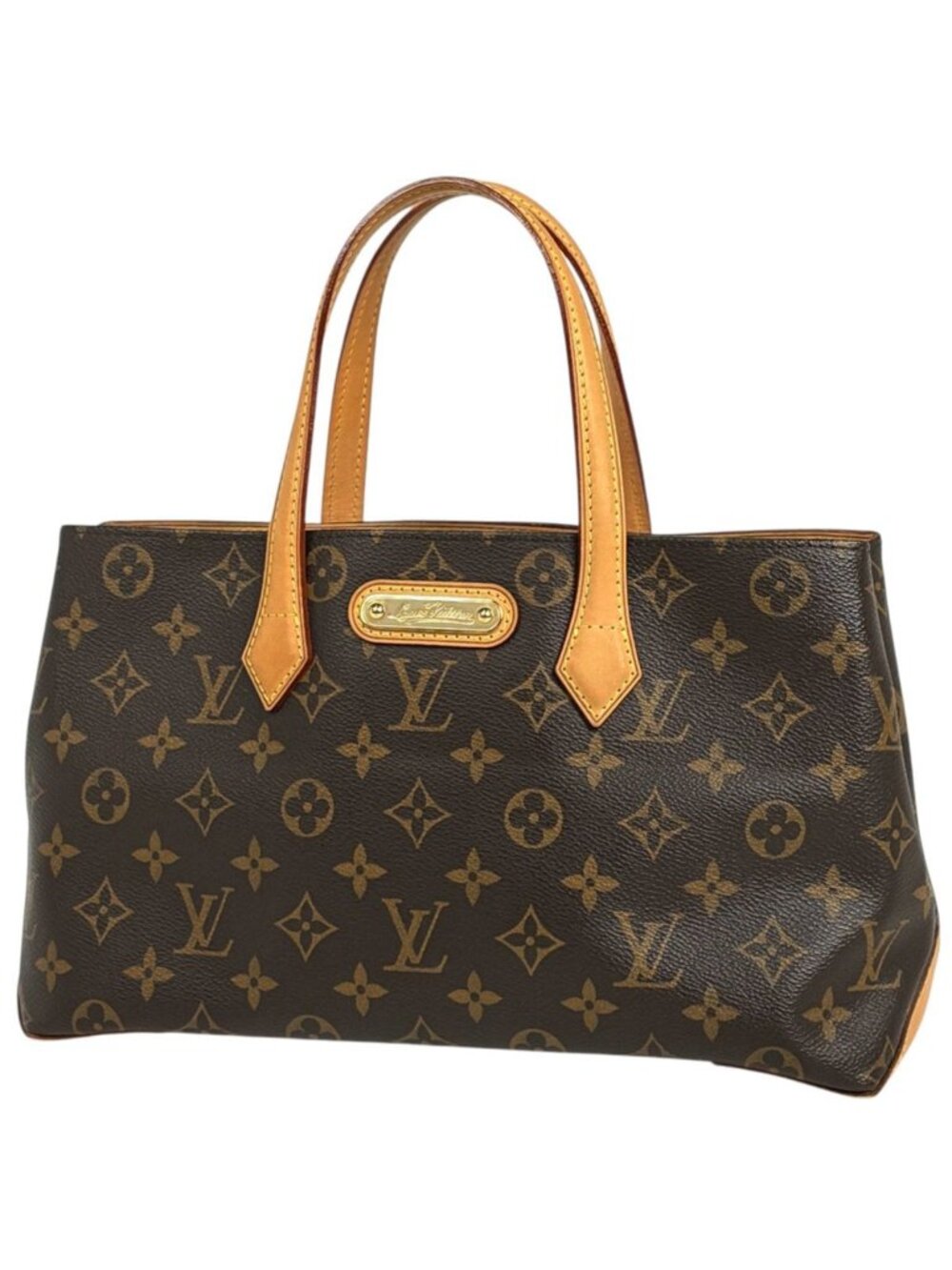 Louis Vuitton Wilshire PM Tote Bag Monogram Brown